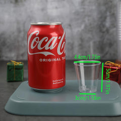 50Pcs 1.5-3oz Disposable Plastic Cups Mini Bathroom Mouthwash Cups