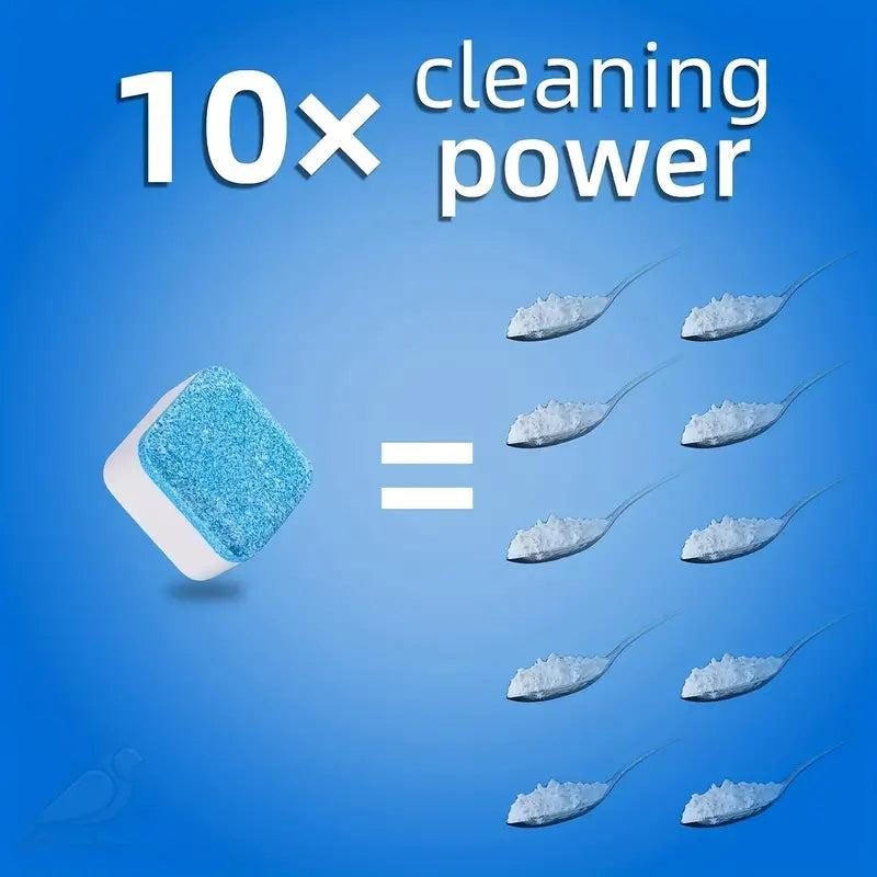 24pcs Washing Machine Cleaning Tablets Effervescent Cleaner Deep Clean
