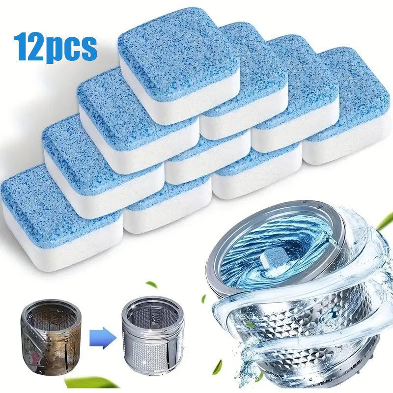 24pcs Washing Machine Cleaning Tablets Effervescent Cleaner Deep Clean