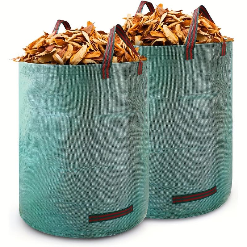 32 Gallon Reusable Garden Garbage Bag with Reinforced Handle