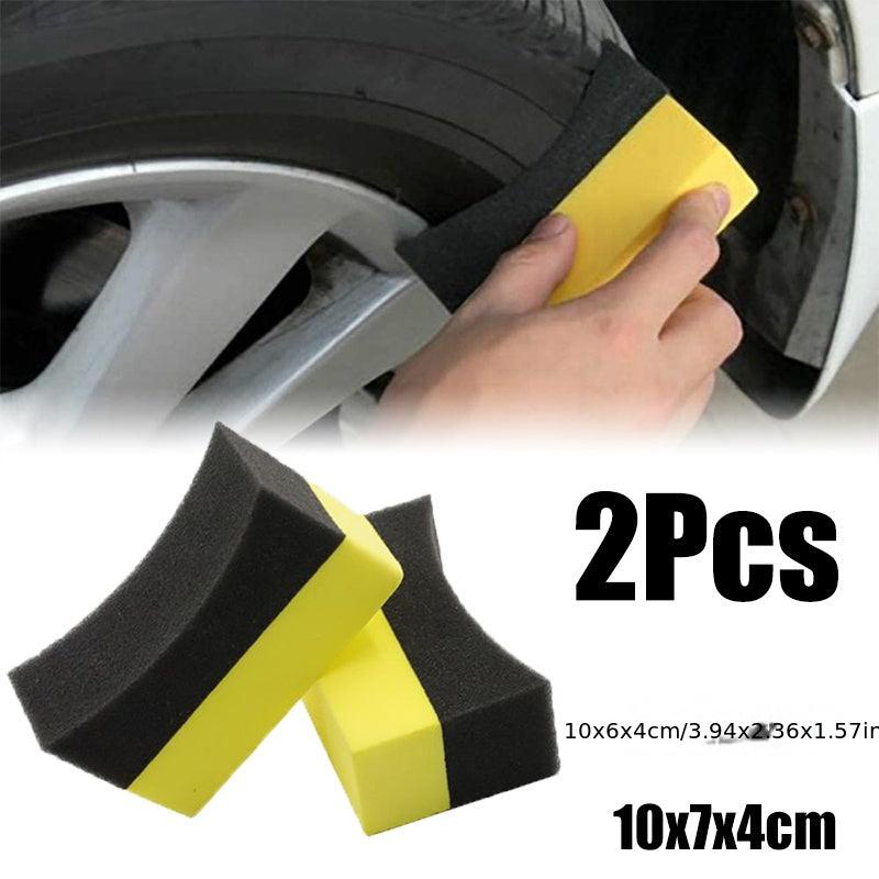 2pcs Car Wheel Cleaning Sponge Tire Wash Wiper Water Suction Sponge Pad