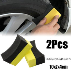 2pcs Car Wheel Cleaning Sponge Tire Wash Wiper Water Suction Sponge Pad