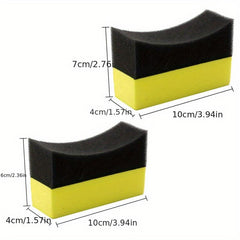 2pcs Car Wheel Cleaning Sponge Tire Wash Wiper Water Suction Sponge Pad