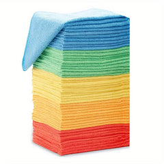 50pcs Microfiber Cleaning Cloth Multifunctional Towel Durable Absorbent