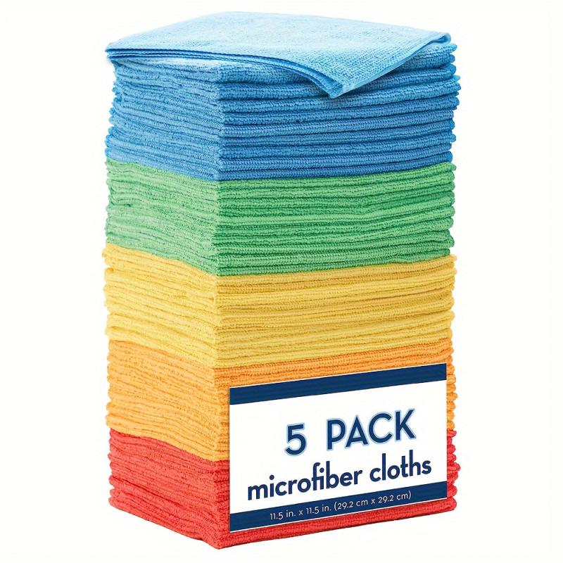 50pcs Microfiber Cleaning Cloth Multifunctional Towel Durable Absorbent