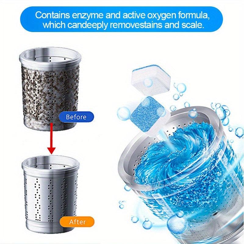 14pcs Washing Machine Cleaner Tablets Deep Cleans, Descaler, Deodorizer