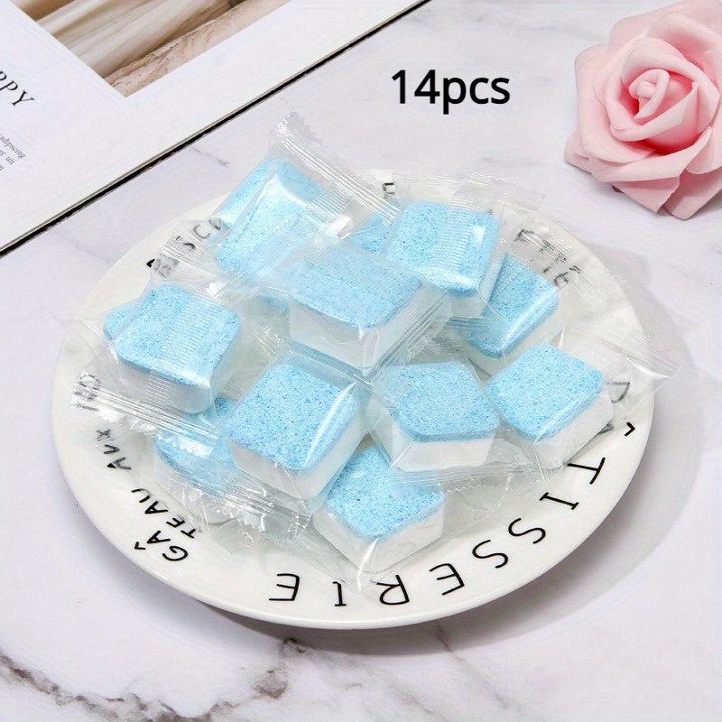 14pcs Washing Machine Cleaner Tablets Deep Cleans, Descaler, Deodorizer