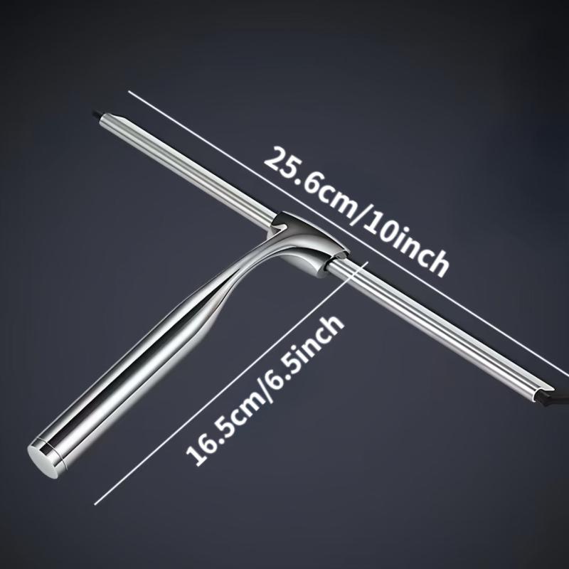 Handheld Glass Wiper Stainless Steel Shower Squeegee