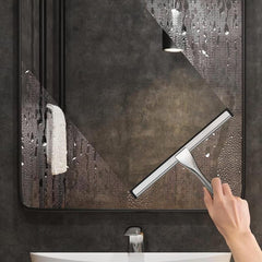 Handheld Glass Wiper Stainless Steel Shower Squeegee