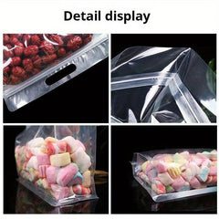4pcs Transparent Handbag for Grains Snacks Tea Moisture Proof Storage