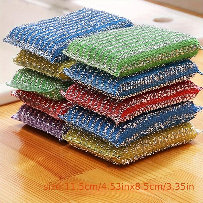 8 Pcs Sponge Kitchenware Scourer Cleaning Pads Random Supplies