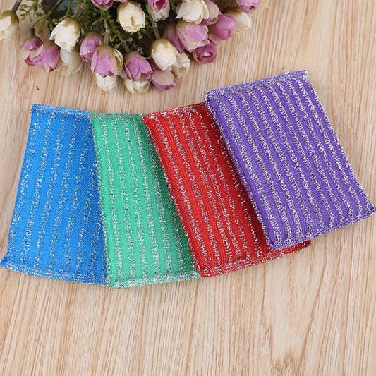 8 Pcs Sponge Kitchenware Scourer Cleaning Pads Random Supplies
