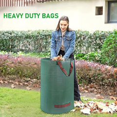 32pcs Gallon Garden Yard Bag D18 H76 2 Cm Reusable Leaf Bags With Coated Gloves