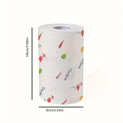 100pcs Lazy Rag Kitchen Paper Cleaning Cloth Washable Towel Dishwashing Cloth