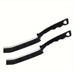 4pcs Long Handle Groove Cleaning Brush - Hard Bristle Window Cleaner