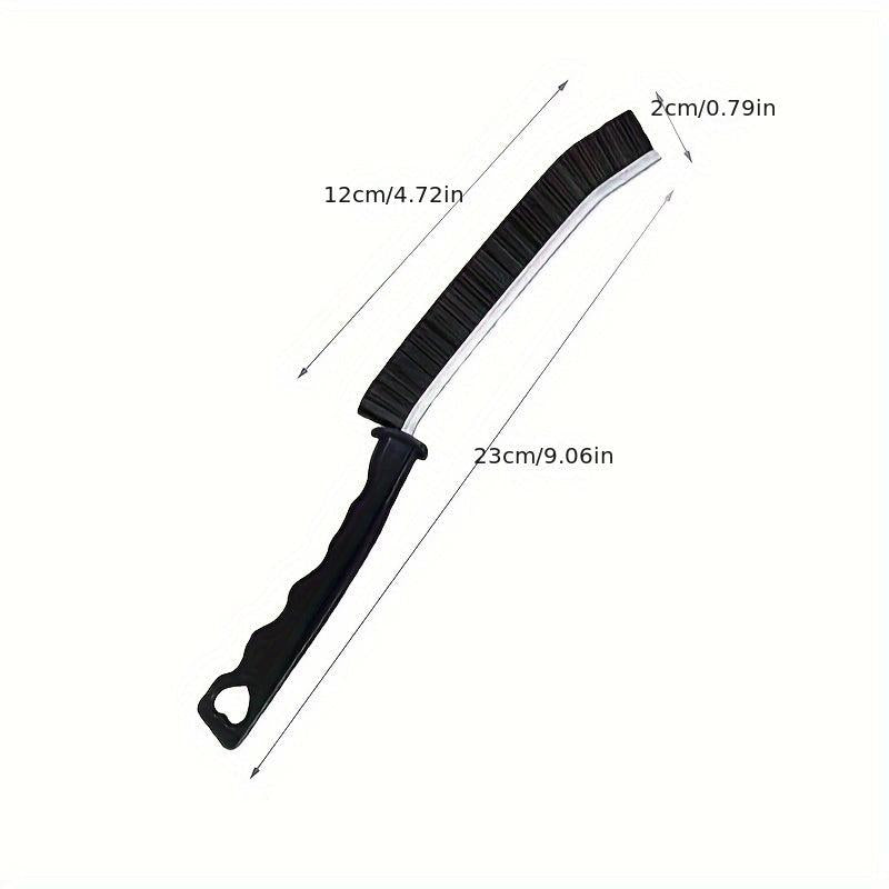 4pcs Long Handle Groove Cleaning Brush - Hard Bristle Window Cleaner