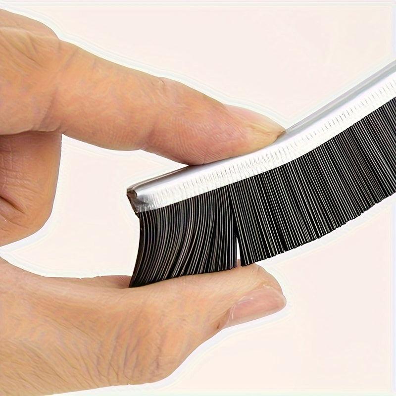 4pcs Long Handle Groove Cleaning Brush - Hard Bristle Window Cleaner