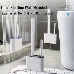 3-Pack Long Handle Toilet Brush Set
