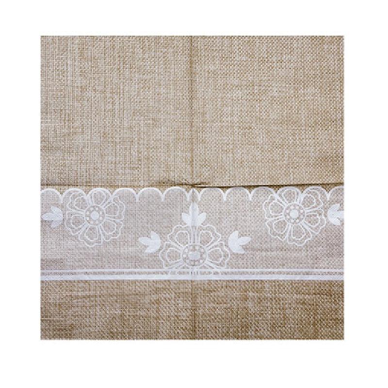 20pcs Linen Lace Napkin Facial Tissue Set for Thanksgiving Christmas Dinner