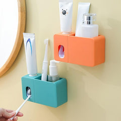Automatic Toothpaste Squeezer Wall Mount Storage Box