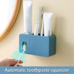 Automatic Toothpaste Squeezer Wall Mount Storage Box