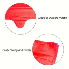 35pcs Disposable Extra Thick Red Shopping Bags Festive Packaging Bags