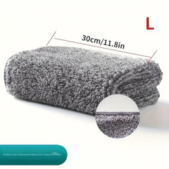 2pcs Bamboo Charcoal Microfiber Cleaning Cloth Household Rag