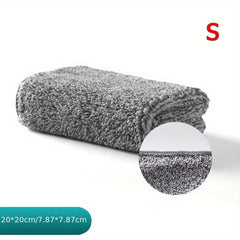 2pcs Bamboo Charcoal Microfiber Cleaning Cloth Household Rag