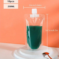 10pc Food Storage Bags for Rice Grains Juice Milk Coffee