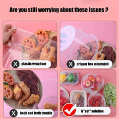 200pcs Reusable Fresh Keeping Bags With Elastic