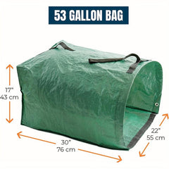 2pcs Large Yard Dustpans Reusable Heavy Duty Gardening Bags 53 Gallon