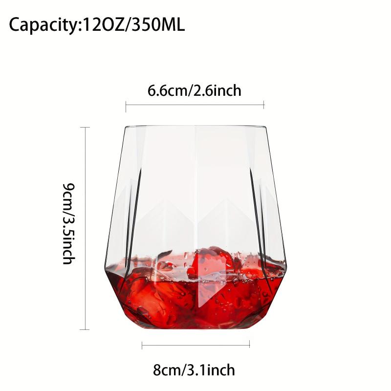 32 PCS Plastic Stemless Champagne Wine Glasses Disposable Unbreakable Cups