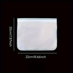 4pcs Reusable Silicone Food Storage Bags Leakproof Stand Up Freezer Bags