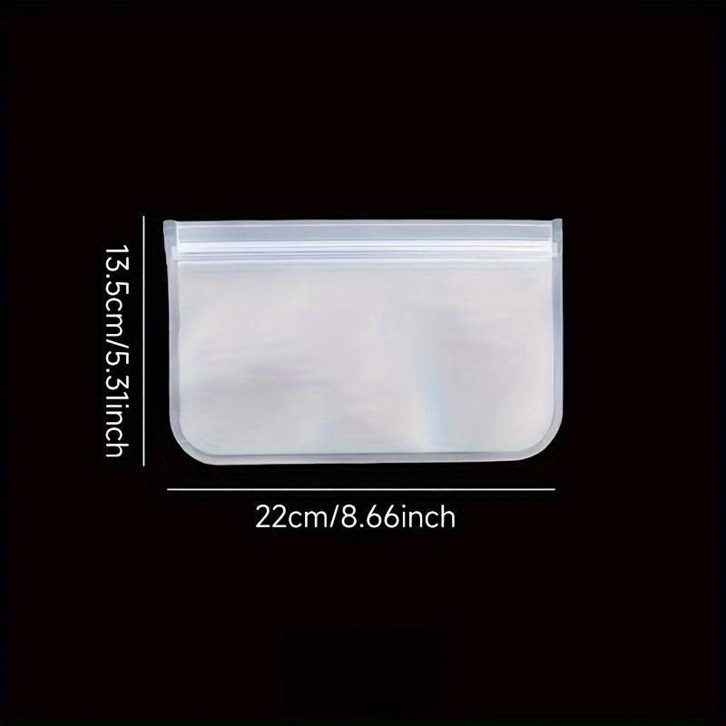 4pcs Reusable Silicone Food Storage Bags Leakproof Stand Up Freezer Bags