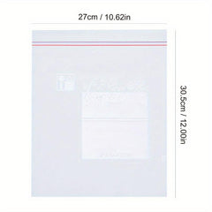 130pcs Double Sealing Strip Food Storage Bags Zipper Bags