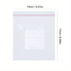 130pcs Double Sealing Strip Food Storage Bags Zipper Bags