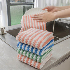 10pcs Microfiber Cleaning Cloth Multifunctional Kitchen Bathroom Towel