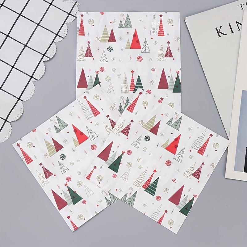 Christmas Disposable Napkins Santa Claus Printed 20 Sheets Pack