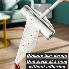Large Floor Lint Roller With Long Handle 60 Sheets