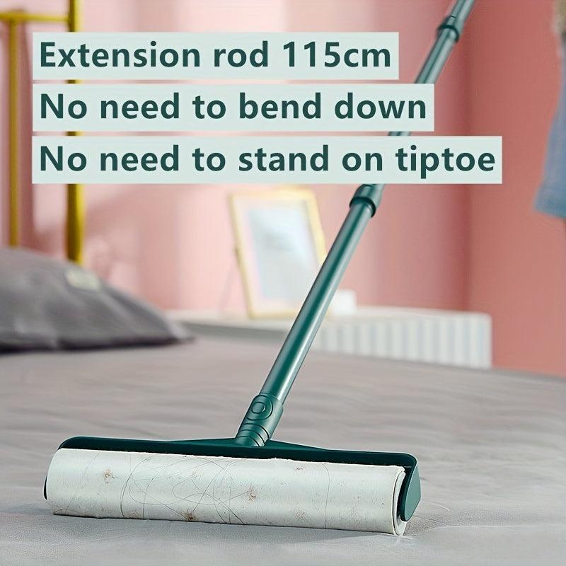 Large Floor Lint Roller With Long Handle 60 Sheets