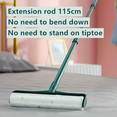 Large Floor Lint Roller With Long Handle 60 Sheets