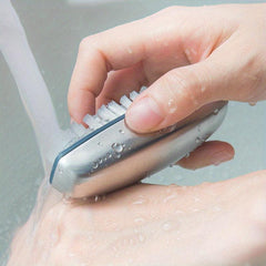 Stainless Steel Deodorant Hand Washing Brush Nylon Hair Nail Cleaning Brush
