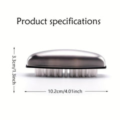 Stainless Steel Deodorant Hand Washing Brush Nylon Hair Nail Cleaning Brush