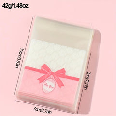 100 Self Adhesive Clear Plastic Treat Bags for Candy Snack Wrapping