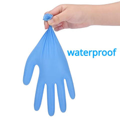 100pcs Nitrile Gloves Powder Food Safe Waterproof Cleaning Gloves