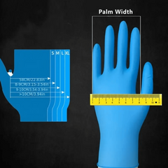 100pcs Nitrile Gloves Powder Food Safe Waterproof Cleaning Gloves