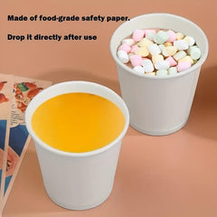 50pcs 3oz Disposable Paper Cups Hot Beverage Cups Perfect For Coffee Juice Water