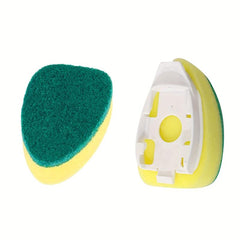 8pcs Dishwand Refill Replacement Heads Sponge Brush Dish Scrubber Pads
