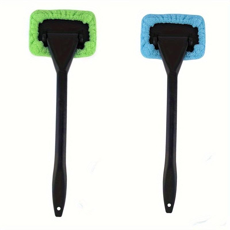 2pcs Car Window Cleaning Brush Tool Long Handle Window Wiper