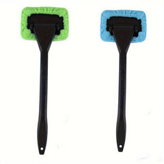 2pcs Car Window Cleaning Brush Tool Long Handle Window Wiper